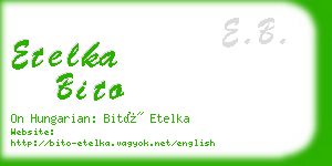 etelka bito business card